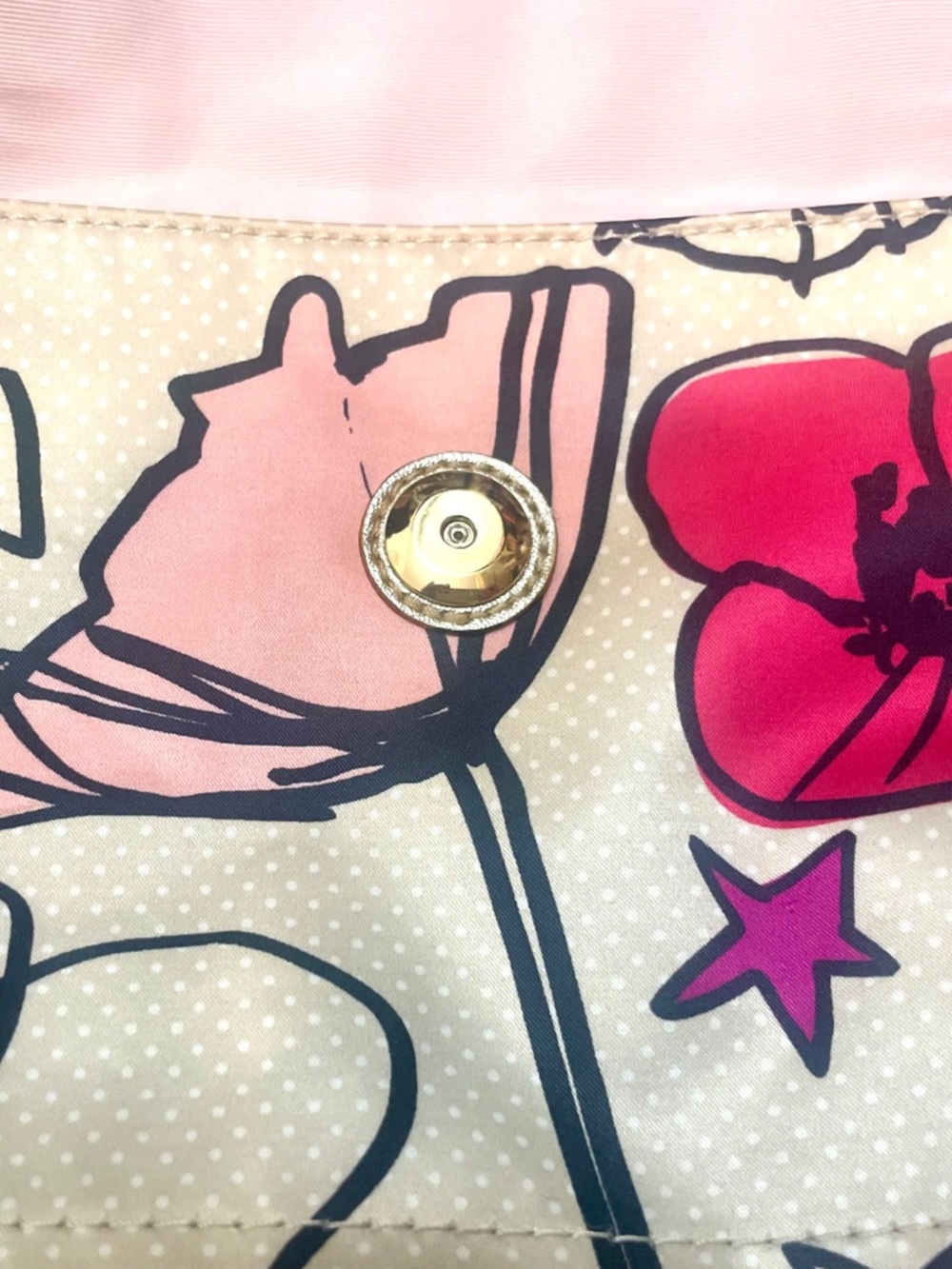 Vintage Coach Poppy Kyra Floral Graffiti Cream Sateen Crossbody Bag Y2K - Picture 14 of 16